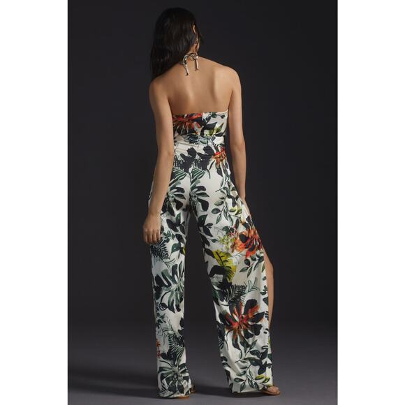 Katie May by Anthropologie Floral Silky Jumpsuit - New Medium - Picture 2 of 9